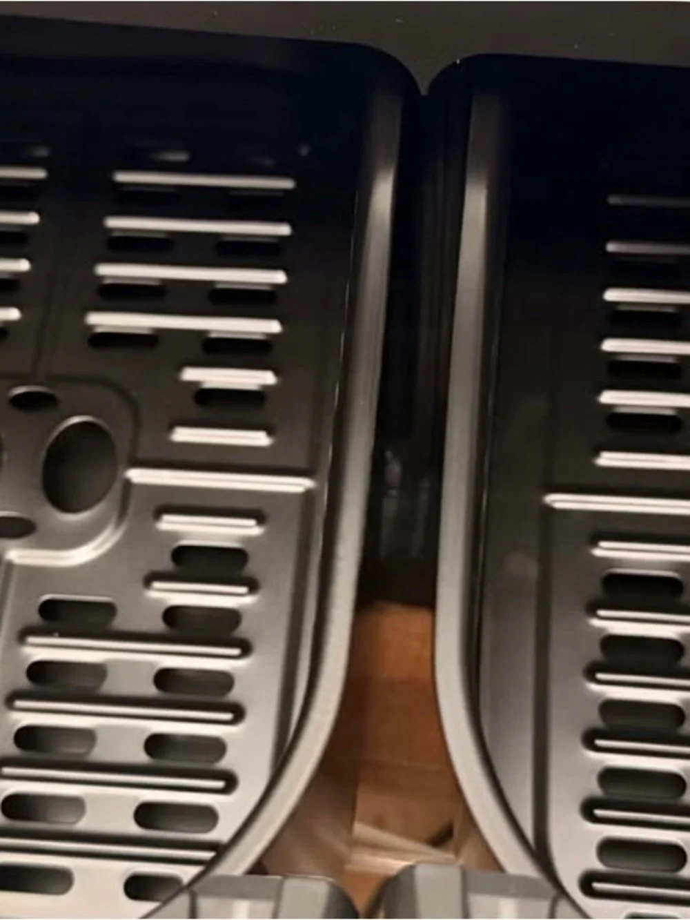 Dual-Basket Black Smart Air Fryer with LED Touch Display